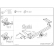 Фаркоп Galia шар А оцинкованный, условно-съемное крепление для Toyota RAV4 2019-2021