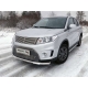 Защита переднего бампера с ДХО 60 мм ТСС для Suzuki Vitara 2015-2021